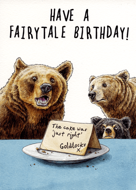 Birthday CardBewilderbeestComedy Card CompanyFairytale birthday