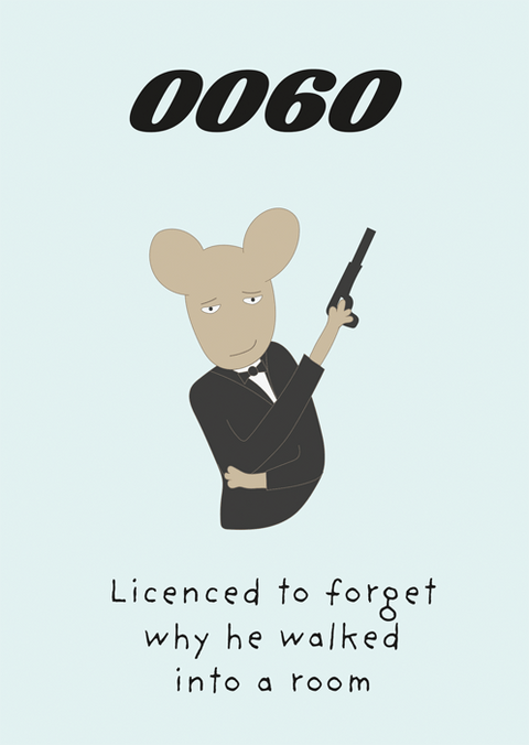 Birthday CardComedy Card CompanyComedy Card Company60th - Licensed to forget