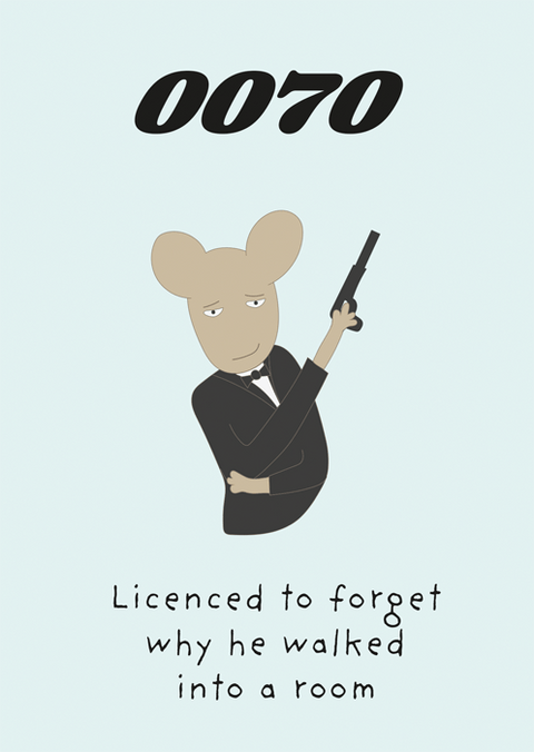 Birthday CardComedy Card CompanyComedy Card Company70th - Licensed to forget