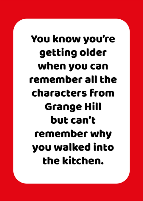 Birthday CardComedy Card CompanyComedy Card CompanyGrange Hill