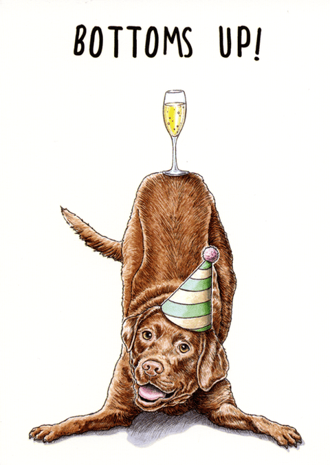 Birthday CardGreat British Card CompanyComedy Card CompanyBottoms up!