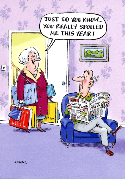 Birthday CardGreat British Card CompanyComedy Card CompanySpoiled me