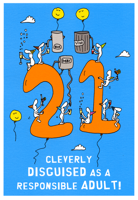 Birthday CardHarold's PlanetComedy Card Company21st - Disguised as adult