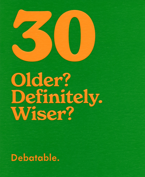 Birthday CardMintComedy Card Company30th - Wiser?