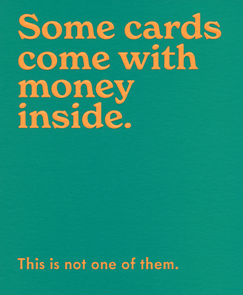Birthday CardMintComedy Card CompanyMoney inside