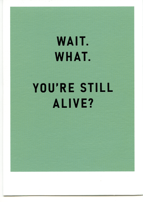Birthday CardOhh DeerComedy Card CompanyWait - Still Alive?