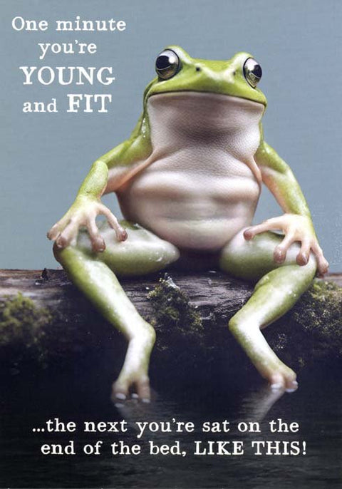 Birthday CardPigmentComedy Card CompanyOne minute young and fit