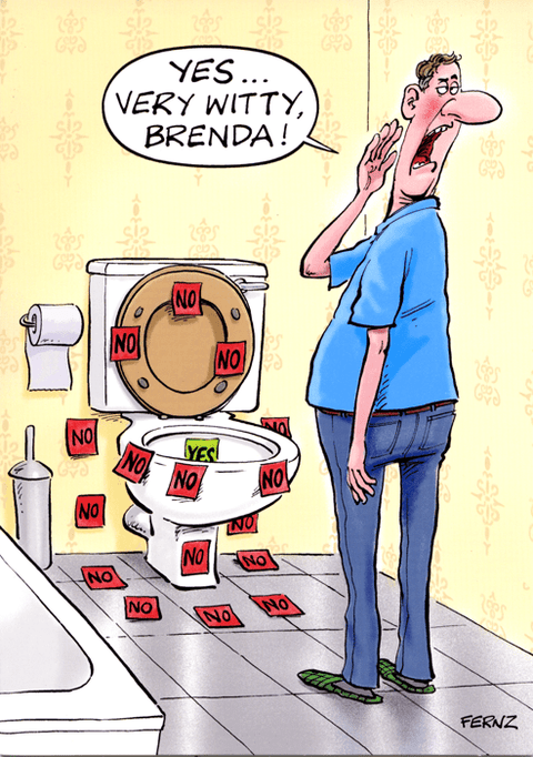 Birthday CardRainbow CardsComedy Card CompanyMen's toilet aim