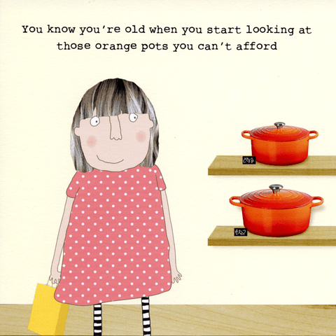 Birthday CardRosie Made a ThingComedy Card CompanyOrange pots