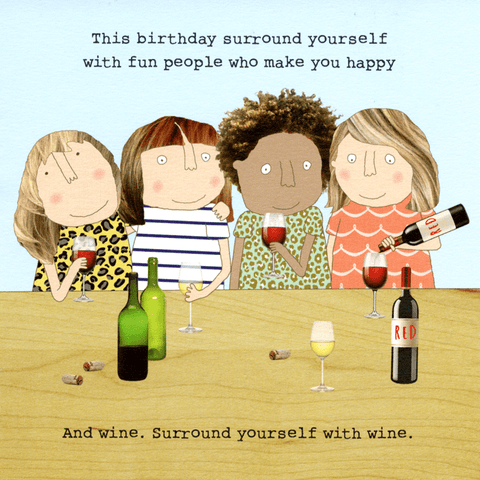 Birthday CardRosie Made a ThingComedy Card CompanySurround yourself