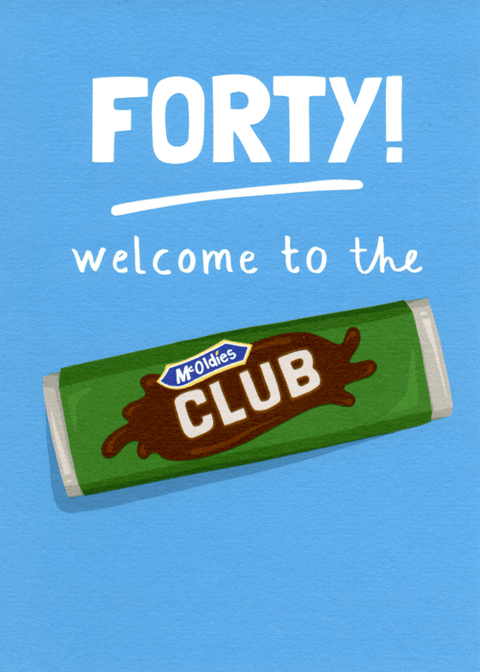 Birthday CardRunning with ScissorsComedy Card Company40th - Welcome to the club