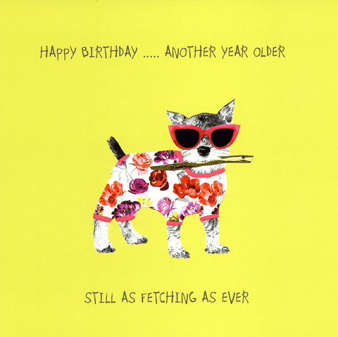 Birthday CardSally ScaffardiComedy Card CompanyAs fetching as ever