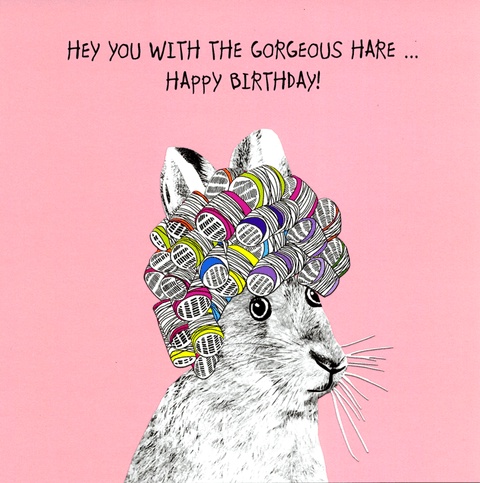 Birthday CardSally ScaffardiComedy Card CompanyGorgeous hare