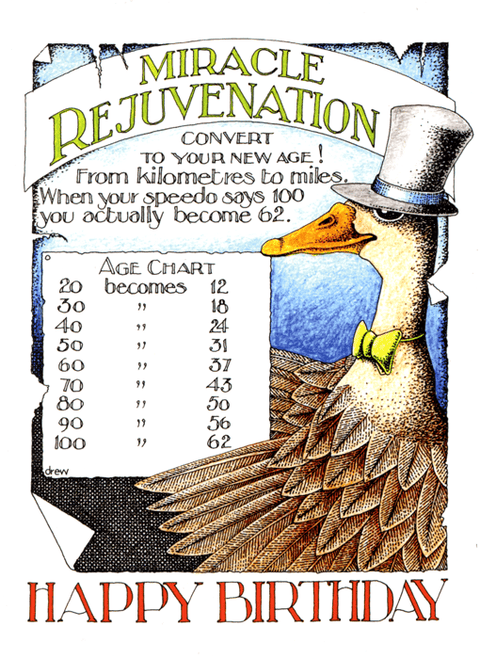 Birthday CardSimon DrewComedy Card CompanyMiracle Rejuvenation