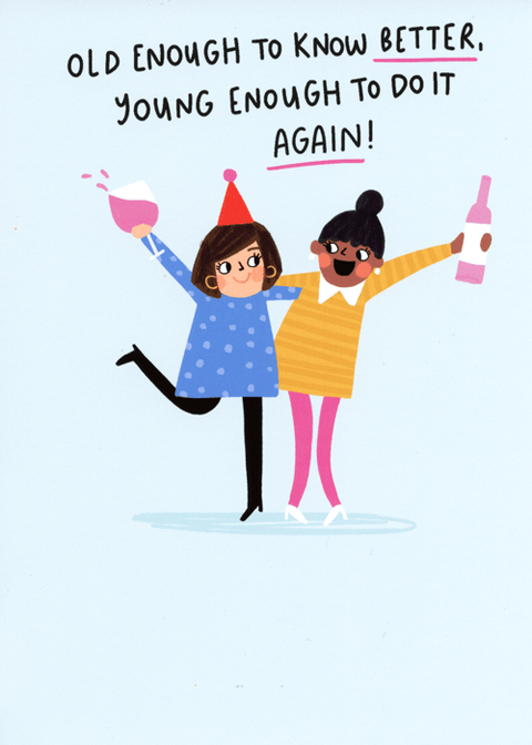 Birthday CardUK GreetingsComedy Card CompanyOld enough to know better