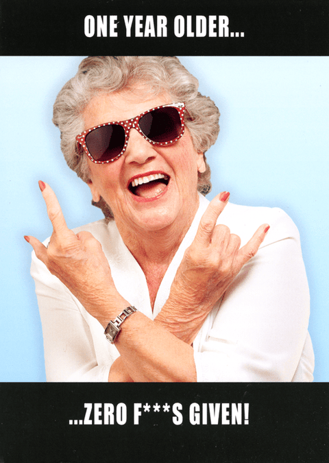 Birthday CardUK GreetingsComedy Card CompanyZero F***s given