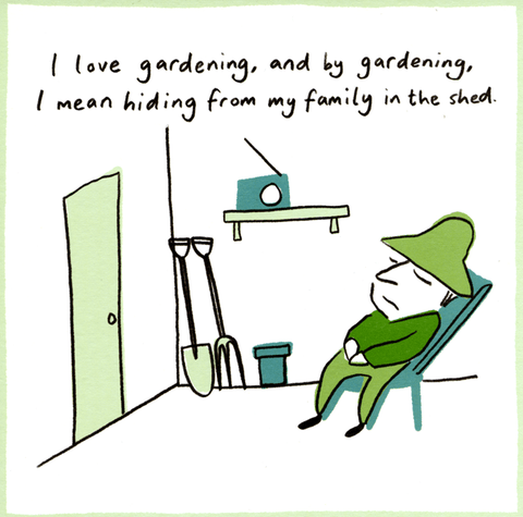 Funny CardsPaperlinkComedy Card CompanyHiding in the shed