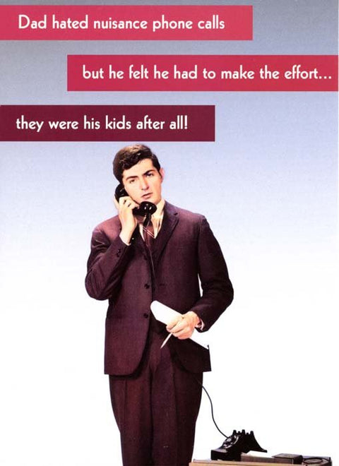 Funny CardsQuitting HollywoodComedy Card CompanyDad hated nuisance calls