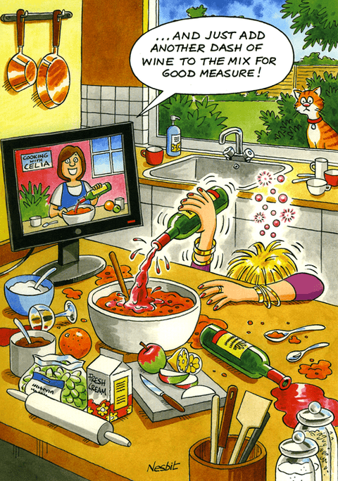 Funny CardsRainbow CardsComedy Card CompanyAnother dash of wine