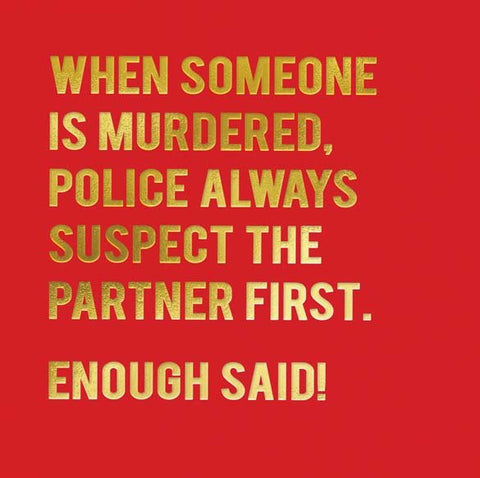 Funny CardsRedbackComedy Card CompanySuspect the partner