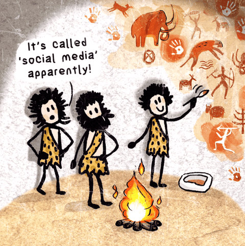 Funny CardsWoodmansterneComedy Card CompanyStone age Social Media