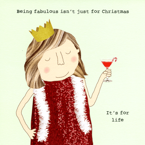 Funny Christmas cardsRosie Made a ThingComedy Card CompanyFabulous isn't just for Christmas