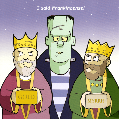 Funny Christmas cardsTwizlerComedy Card CompanyI said Frankincense!
