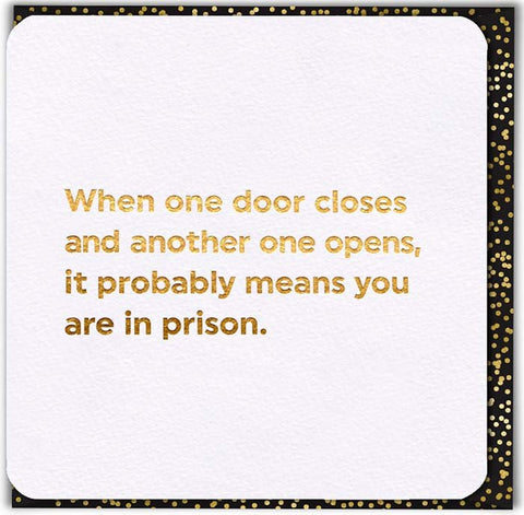 Funny Greeting CardBrainbox CandyComedy Card CompanyOne door closes