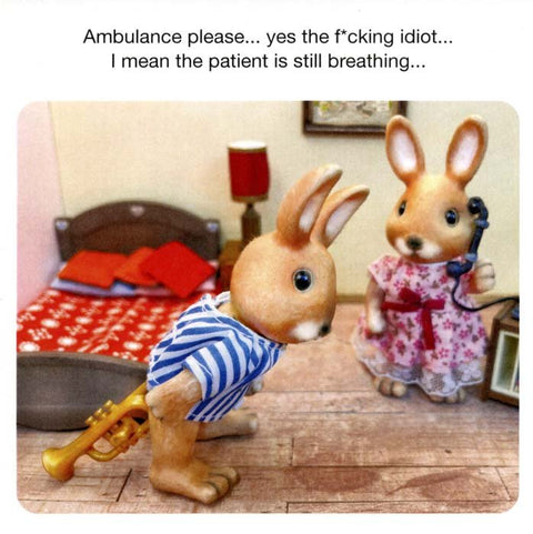 Funny Greeting CardForest Fr1endsComedy Card CompanyPatient still breathing