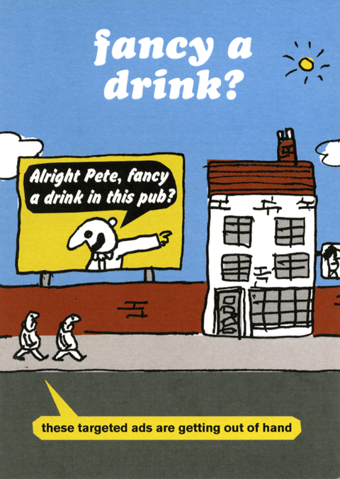Funny Greeting CardModern TossComedy Card CompanyTargeted ads