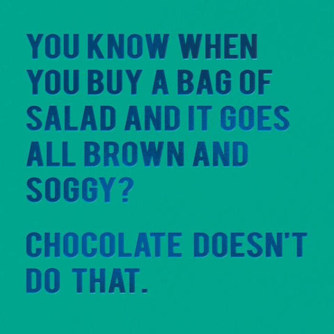 Funny Greeting CardRedbackComedy Card CompanyChocolate