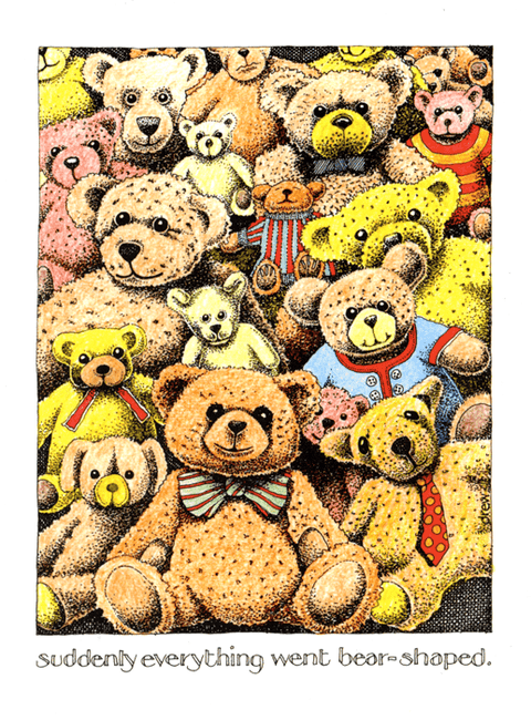 Funny Greeting CardSimon DrewComedy Card CompanyBear - shaped