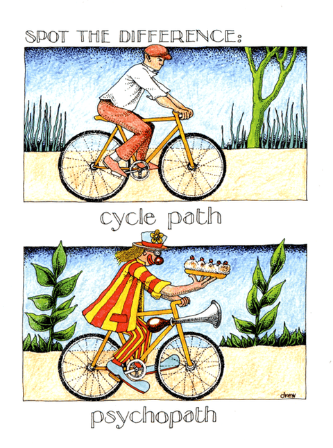 Funny Greeting CardSimon DrewComedy Card CompanyCycle Path