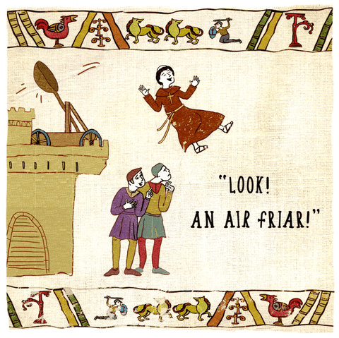 Funny Greeting CardWoodmansterneComedy Card CompanyAir Friar
