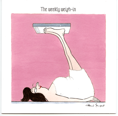 Funny Greeting CardWoodmansterneComedy Card CompanyWeekly Weigh - In