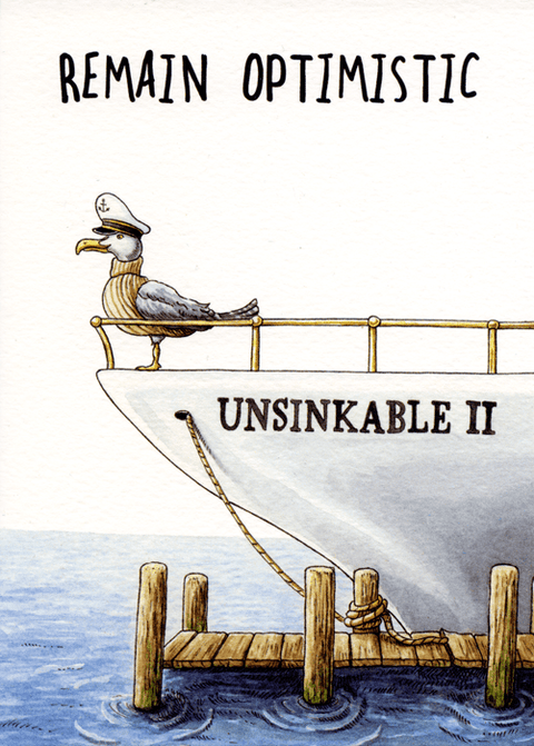 humorous greeting cardBewilderbeestComedy Card CompanyUnsinkable 2