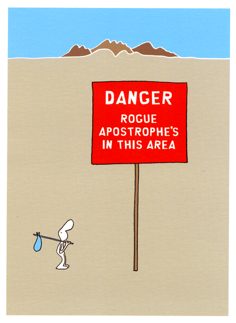 humorous greeting cardHarold's PlanetComedy Card CompanyRogue Apostrophe's