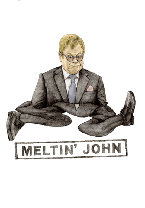 humorous greeting cardQuite Good CardsComedy Card CompanyMeltin' John
