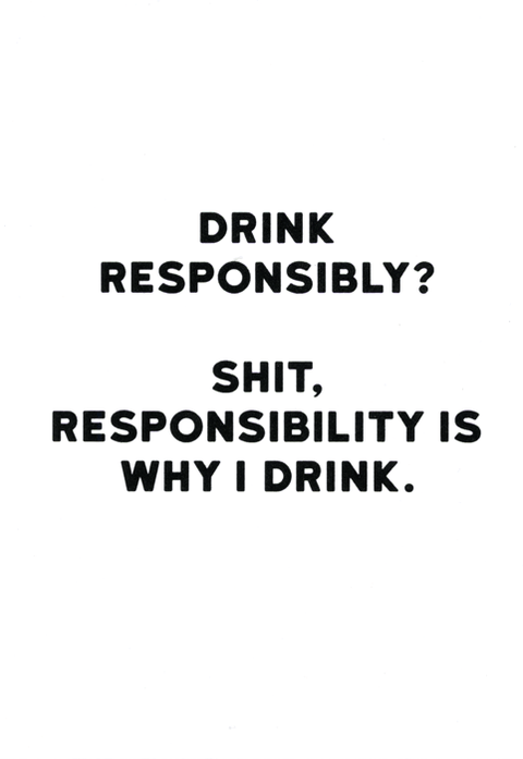 humorous greeting cardRedbackComedy Card CompanyDrink responsibly