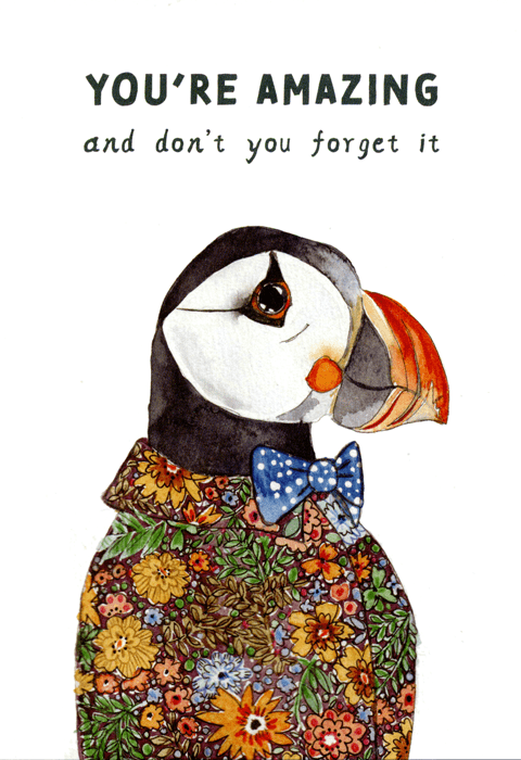 humorous greeting cardRosie Made a ThingComedy Card CompanyYou're Amazing