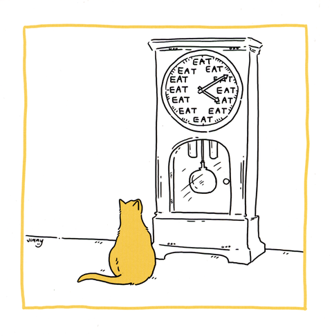 humorous greeting cardWoodmansterneComedy Card CompanyEat o'clock
