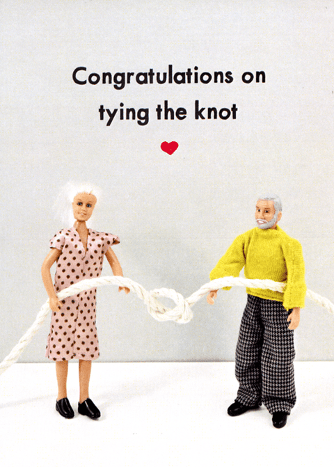 Wedding Day CardBold & BrightComedy Card CompanyTying the knot