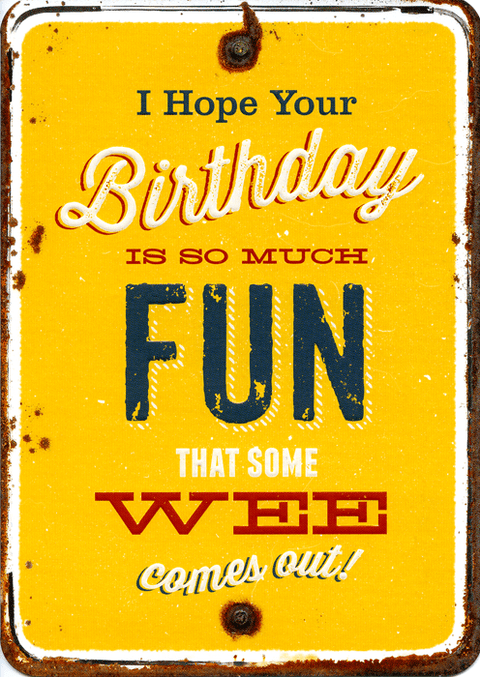 Birthday CardBrainbox CandyComedy Card CompanyHope your birthday is so much fun . . .