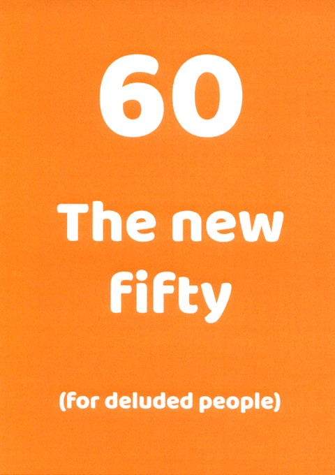 Birthday CardComedy Card CompanyComedy Card Company60th - The New Fifty