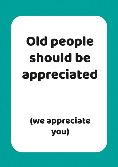 Birthday CardComedy Card CompanyComedy Card CompanyOld people appreciated