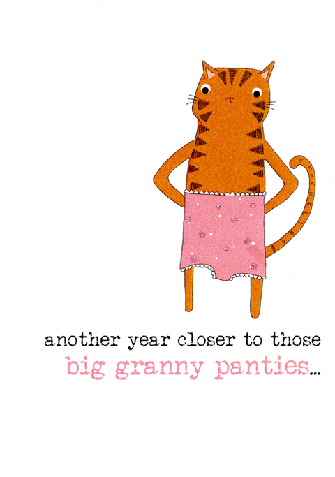 Birthday CardDandelion StationeryComedy Card CompanyBig granny panties