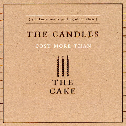 Birthday CardGreat British Card CompanyComedy Card CompanyCandles cost more than the cake