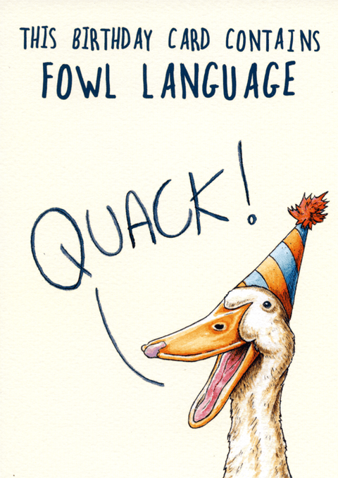 Birthday CardGreat British Card CompanyComedy Card CompanyFowl language