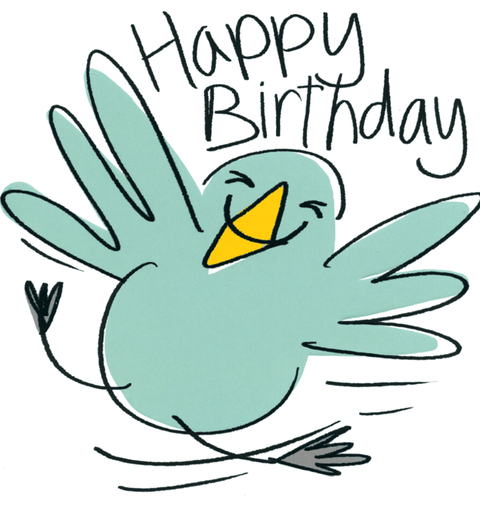 Birthday CardLucilla LavenderComedy Card CompanyBird - Happy Birthday
