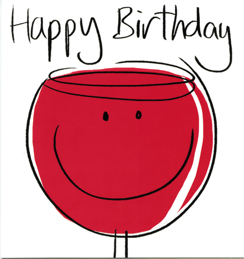 Birthday CardLucilla LavenderComedy Card CompanyRed Wine - Happy Birthday